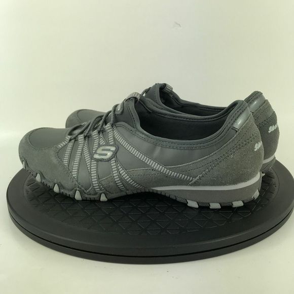 Skechers Biker Dream Come True Gray Slip On Shoes 21140 Women’s Size 8 - Picture 7 of 12